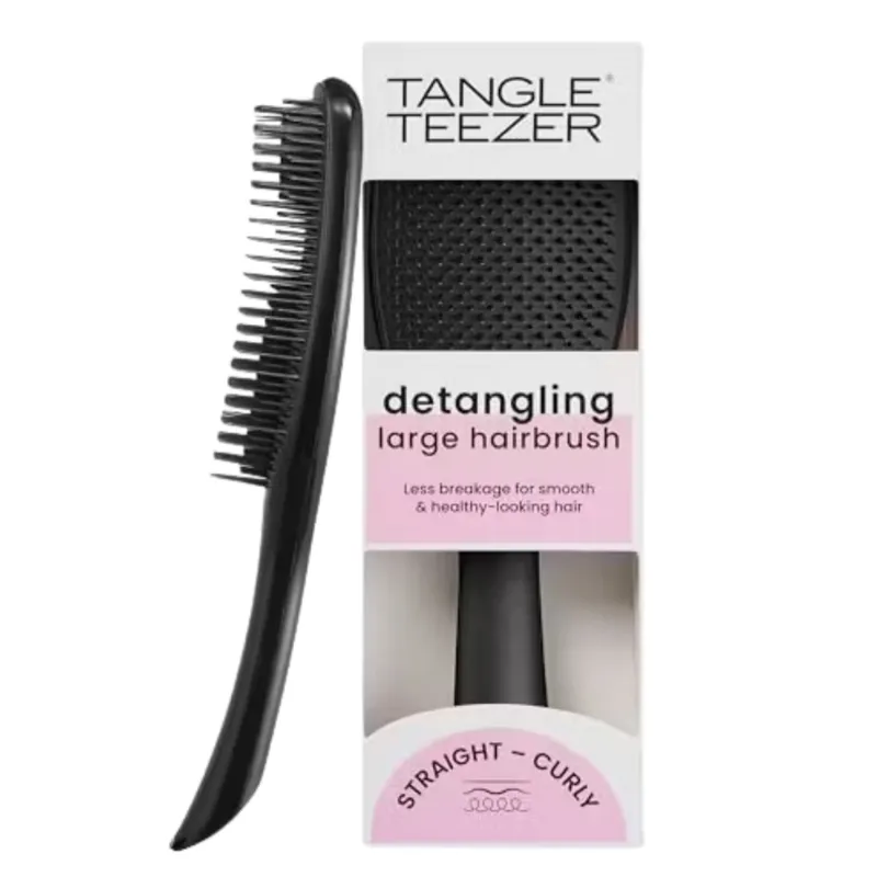 Tangle Teezer The Ultimatet Detangler Large Black Eletriklenme Önleyici Saç Fırçası-Tarak - Düz ve Kıvırcık Saçlar