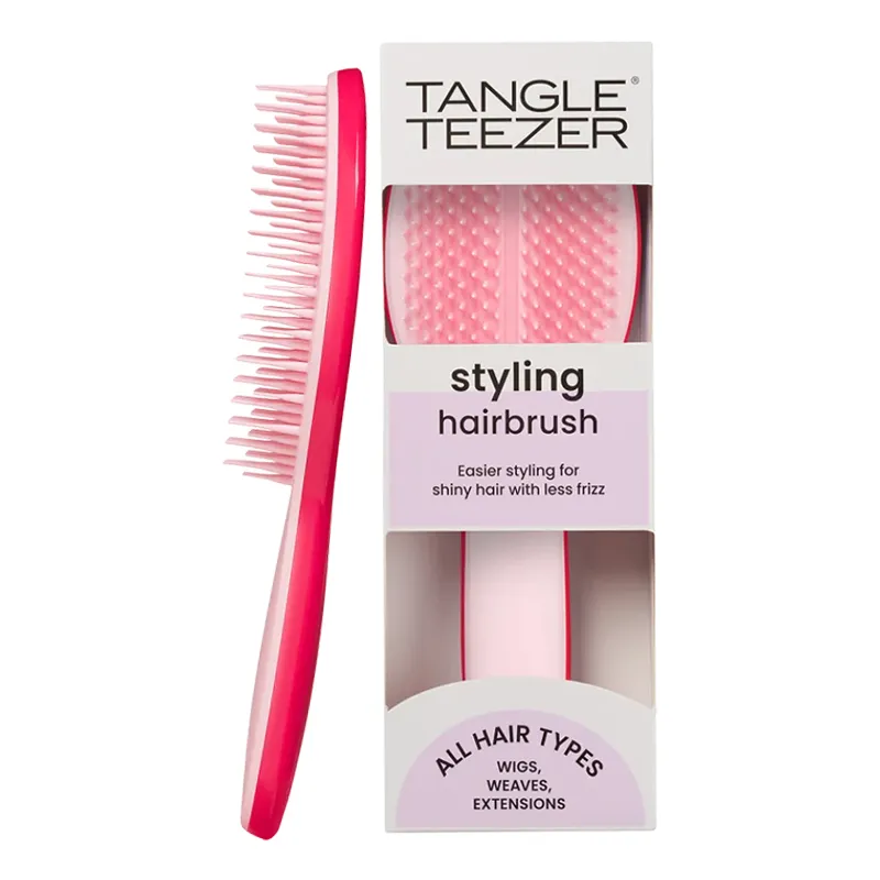 Tangle Teezer The Ultimate Styler Bright Pink Tüm Saç Tipleri için Kuru Şekillendirme ve Hacim Etkili Tarak