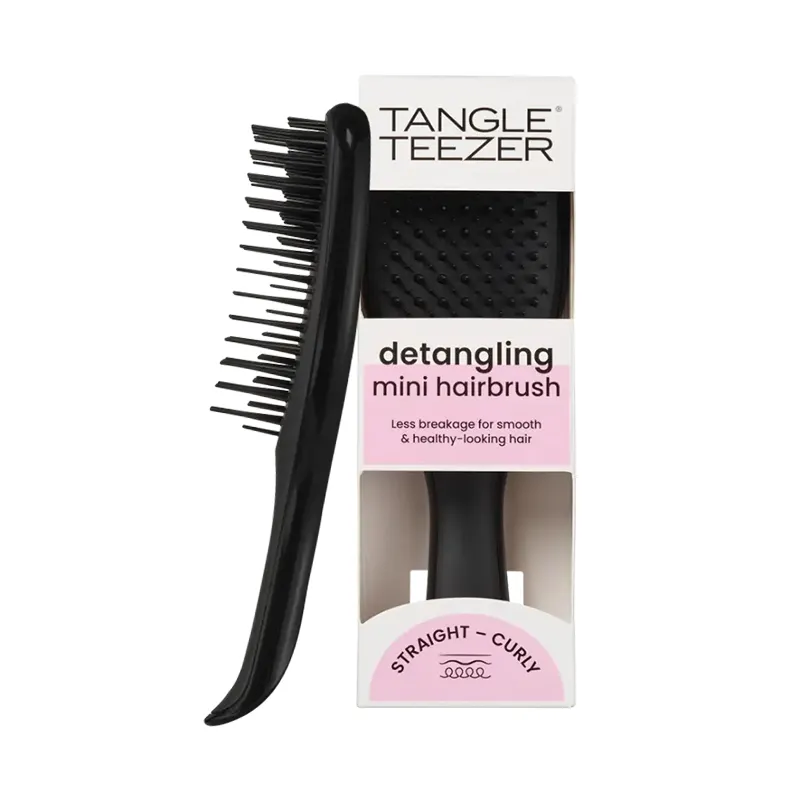 Tangle Teezer The Ultimate Detangler Black Eletriklenme Önleyici Mini Boy Tarak - Düz ve Kıvırcık Saçlar