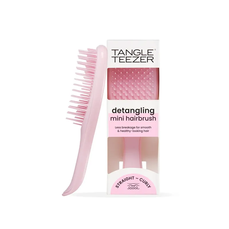 Tangle Teezer The Ultimate Detangler Millennial Pink Mini Boy Düz ve Kıvırcık Saçlar için Saç Fırçası-Tarak
