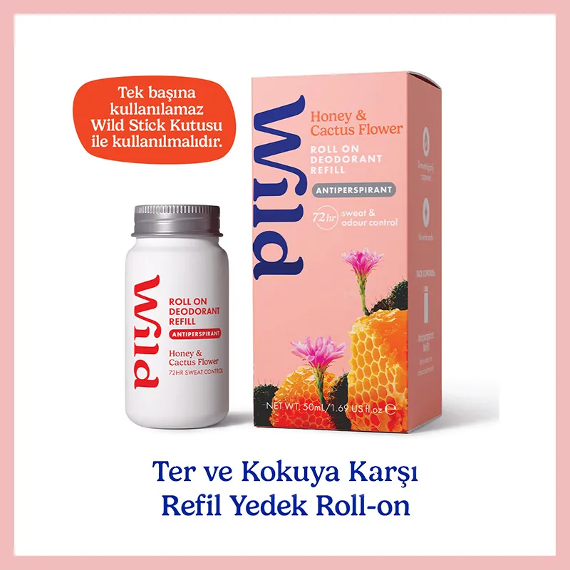Wild Honey-Cactus Flower Roll On Deodorant Refill 50 ml