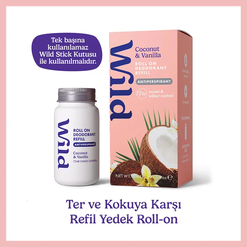 Wild Coconut-Vanilla Roll On Deodorant Refill 50 ml