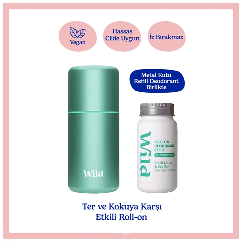 Wild Fresh Cotton - Sea Sal Refillable Roll On Deodorant 50 ml