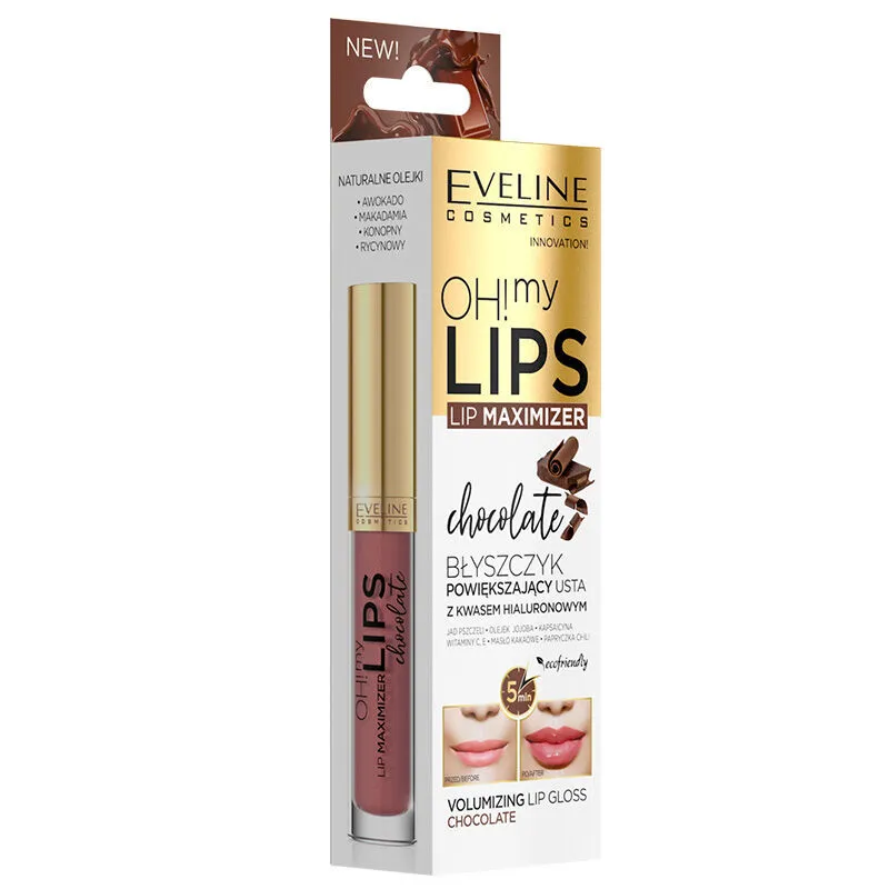 Eveline Cosmetics Oh My Lips Dudak Parlatıcı 4.5 ml Çikolata