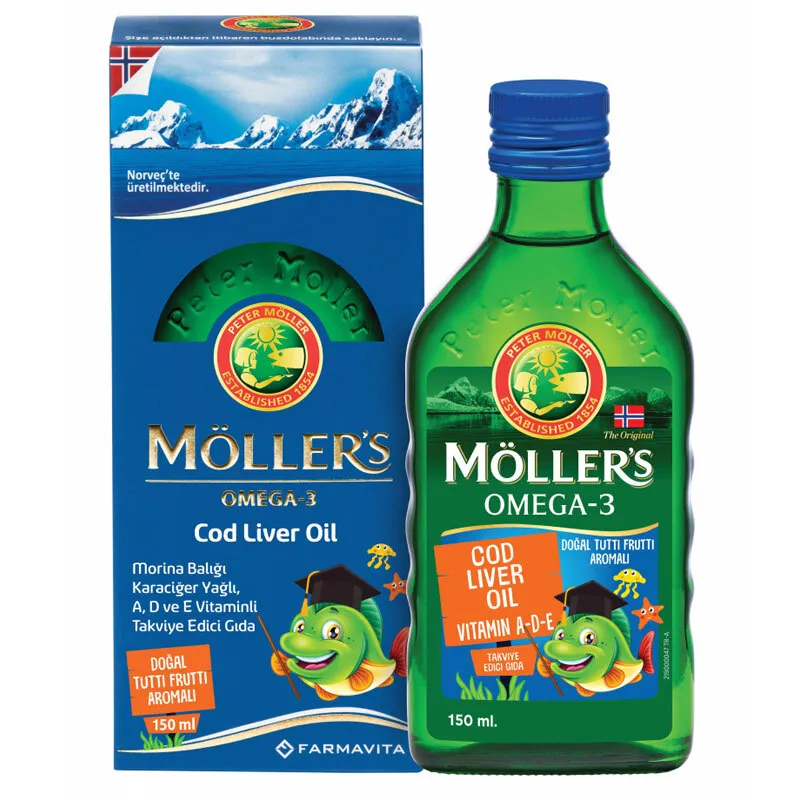 Möllers Omega-3 Balık Yağı Sıvı Formu 150 ml