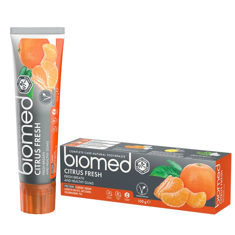 Biomed Citrus Fresh Tam Bakım Sağlayan Doğal Diş Macunu 100 gr
