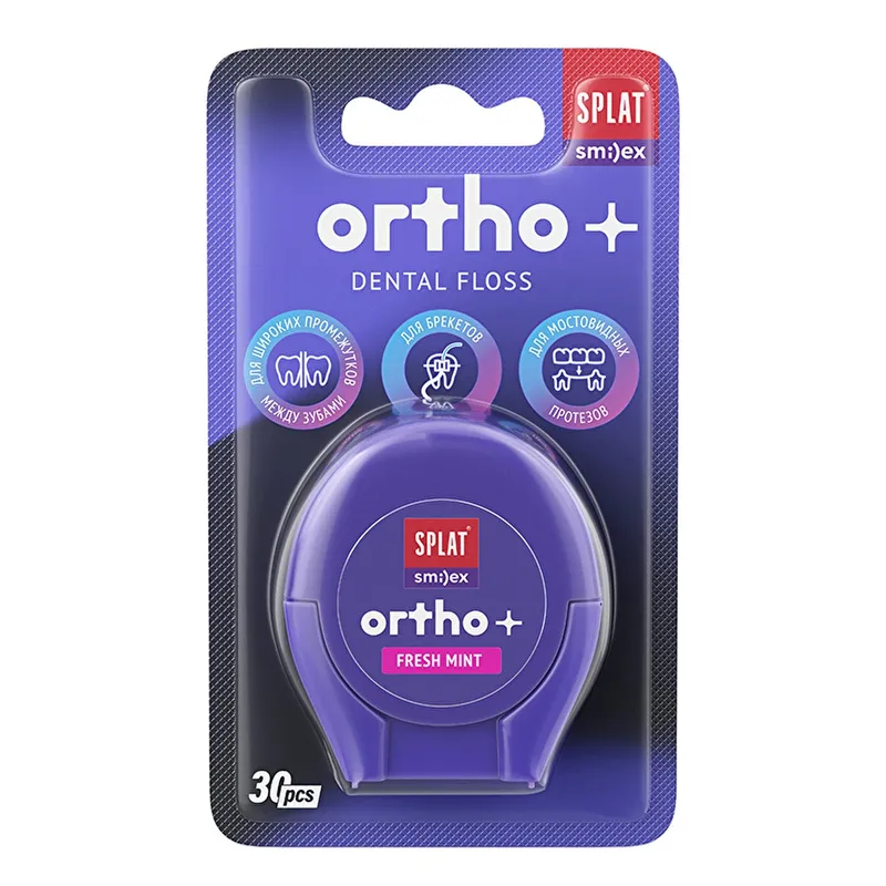 Splat Ortho+ Dental Floss 30 Adet