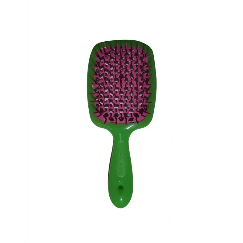 Janeke Superbrush Saç Fırçası Yeşil-Pembe