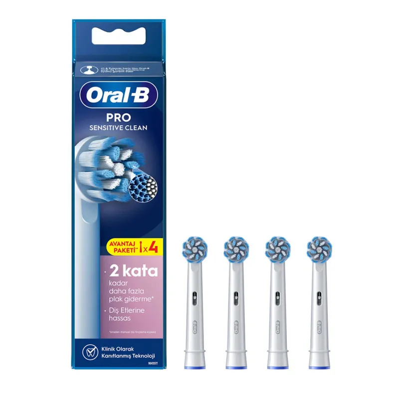 Oral-B Pro Sensitive Clean 4lü Yedek Fırça Başlığı