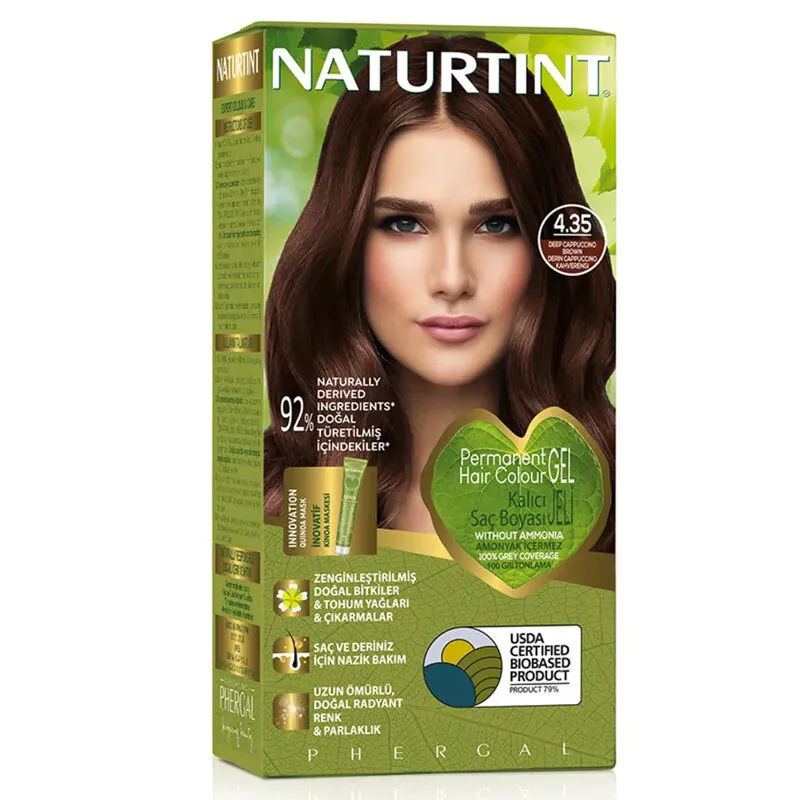 Naturtint Doğal Saç Boyası - 4.35 Yoğun Capuchino