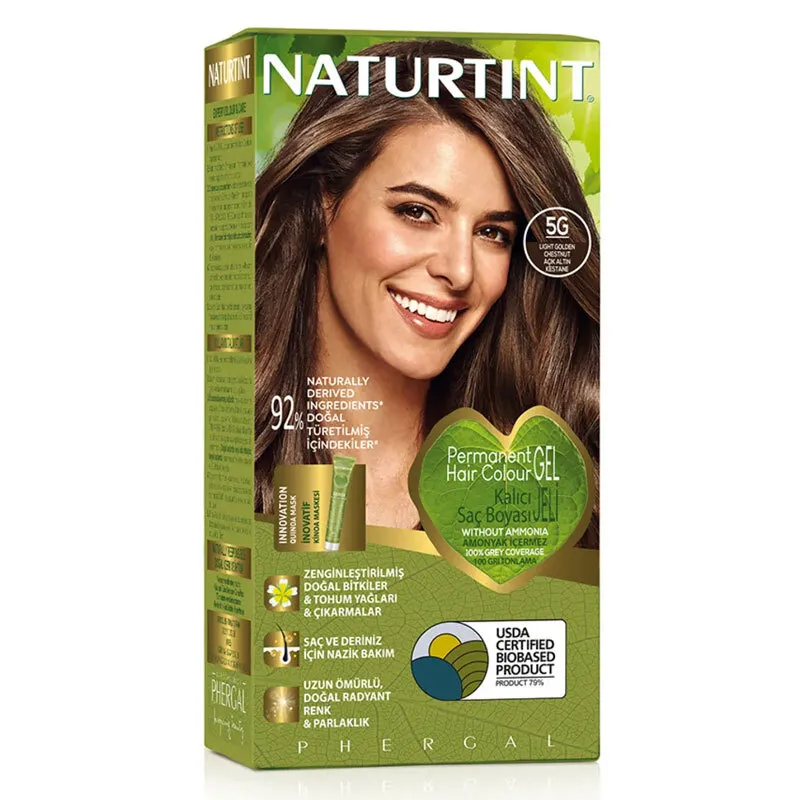 Naturtint Doğal Saç Boyası - 5G Açık Altın Kestane