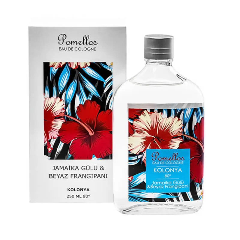 Pomellos Jamaika Gülü & Beyaz Frangipani Kolonya 250 ml
