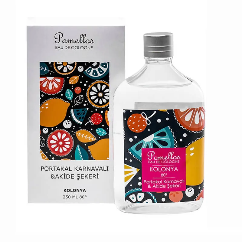 Pomellos Kolonya Portakal Karnavalı ve Akide Şekeri - Cam Şişe 250 ml