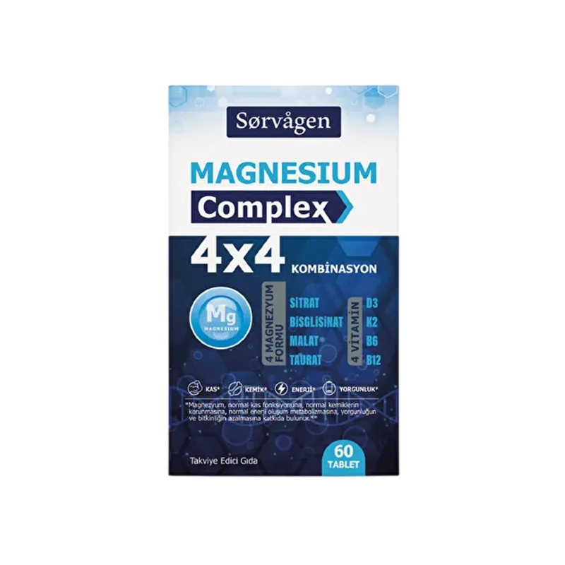 Sorvagen Magnesium Complex 4x4 Combination 60 Tablet