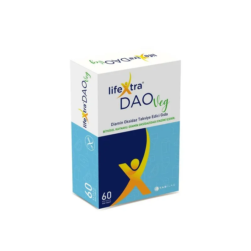 LifeXtra DAOVeg Diamin Oksidaz Takviye Edici Gıda 60 Tablet