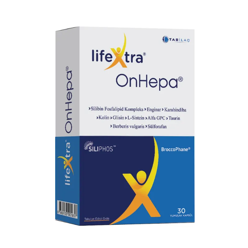 Tab İlaç Lifextra OnHepa Takviye Edici Gıda 30 Yumuşak Kapsül