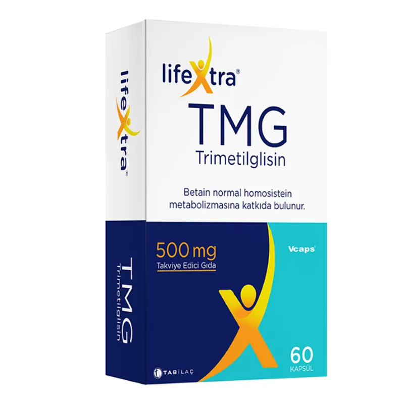Lifextra Tmg Trimetilglisin 60 Kapsül İçeren Takviye Edici Gıda