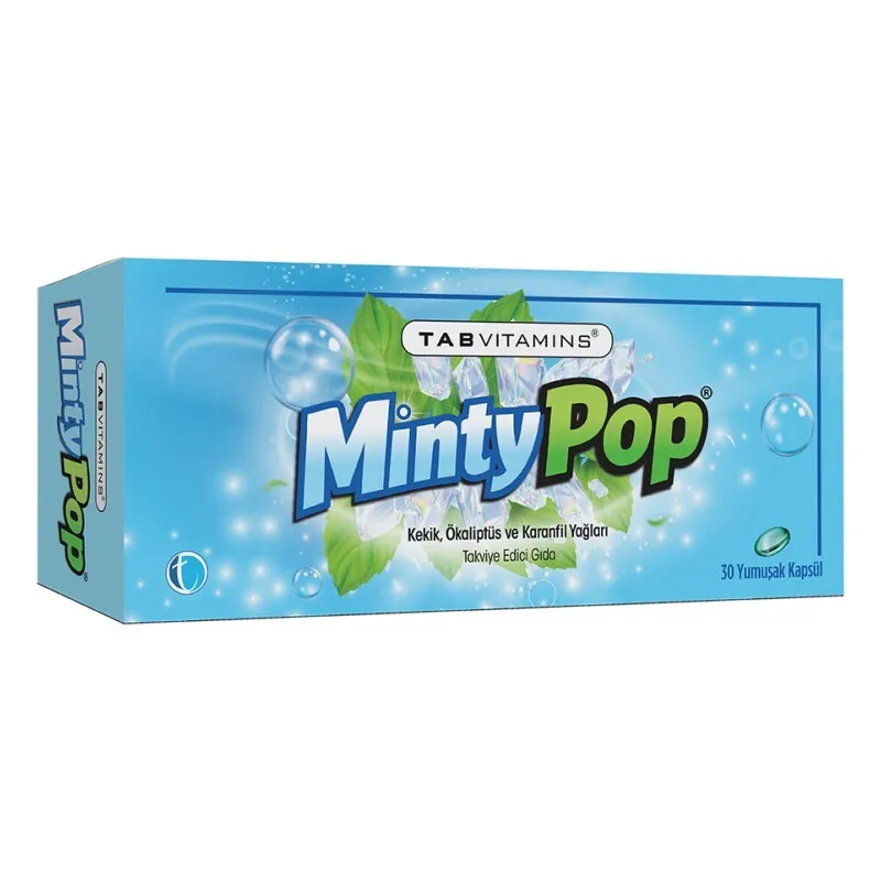 Tab Vitamins Minty Pop Takviye Edici Gıda 30 Kapsül