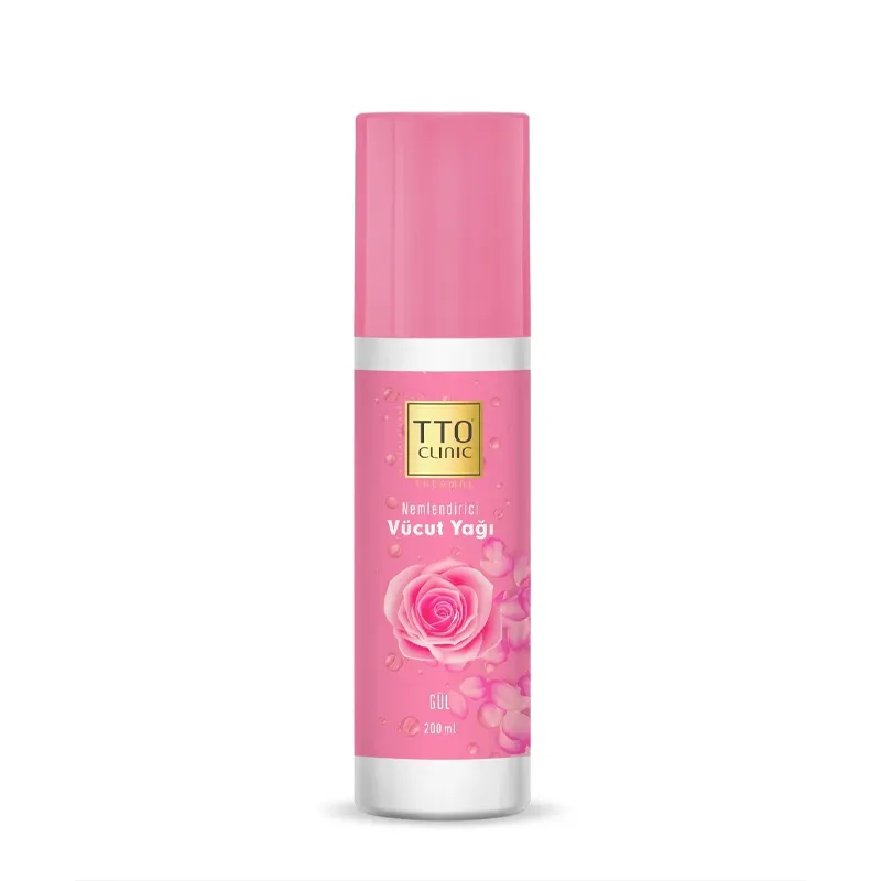 TTO Clinic Nemlendirici Gül Kokulu Vücut Yağı 200 ml