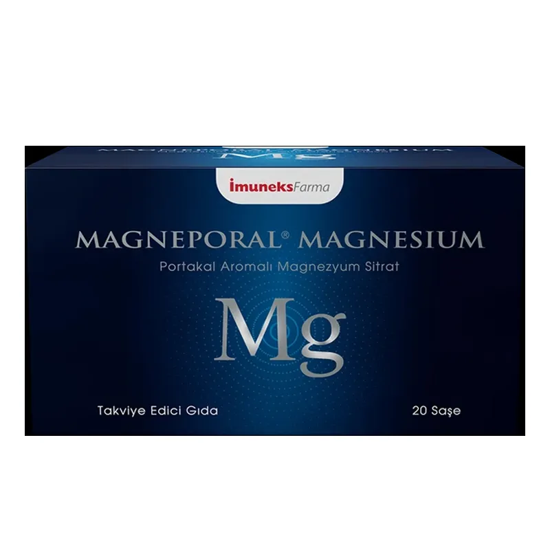 İmuneks Farma Magneporal Magnesium Takviye Edici Gıda 20 Saşe