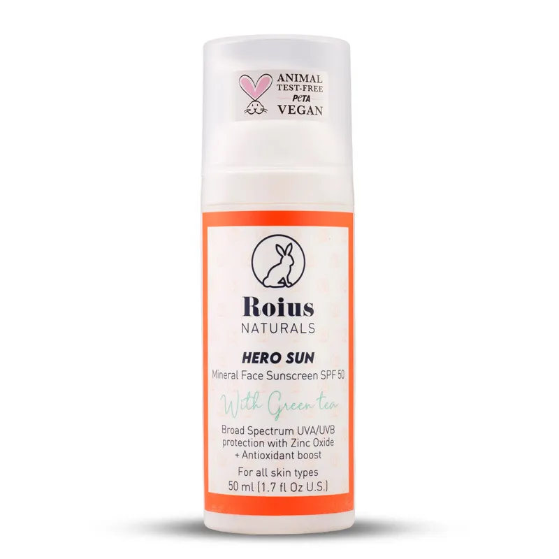 Roius Naturals Hero Sun Mineral Spf50+ Face Sunscreen 50 ml