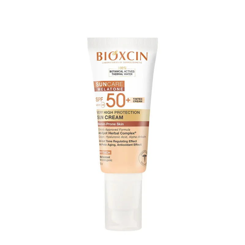 Bioxcin Sun Care Lekeli Ciltler için Güneş Kremi SPF 50+ 50 ml - Renkli
