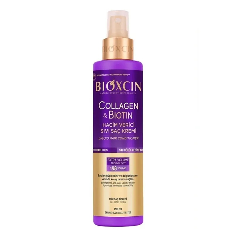 Bioxcin Collagen Biotin Hacim Verici Sıvı Saç Kremi 200 ml