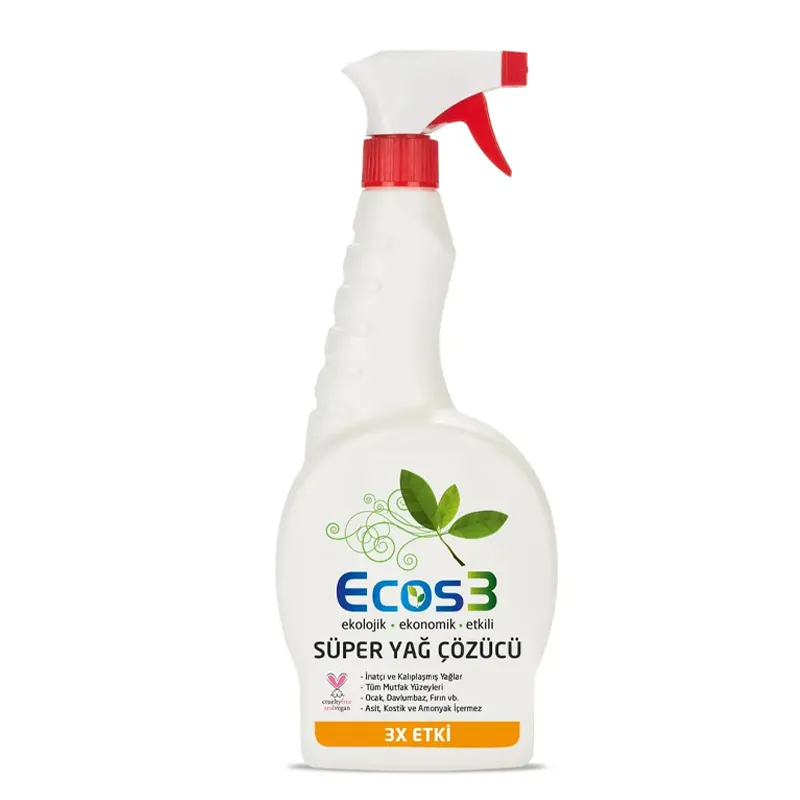 Ecos3 Ekolojik Süper Yağ Çözücü Sprey 750 ml
