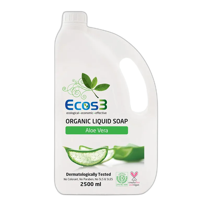 Ecos3 Aloe Vera Özlü Organik Sıvı Sabun 2500 ml