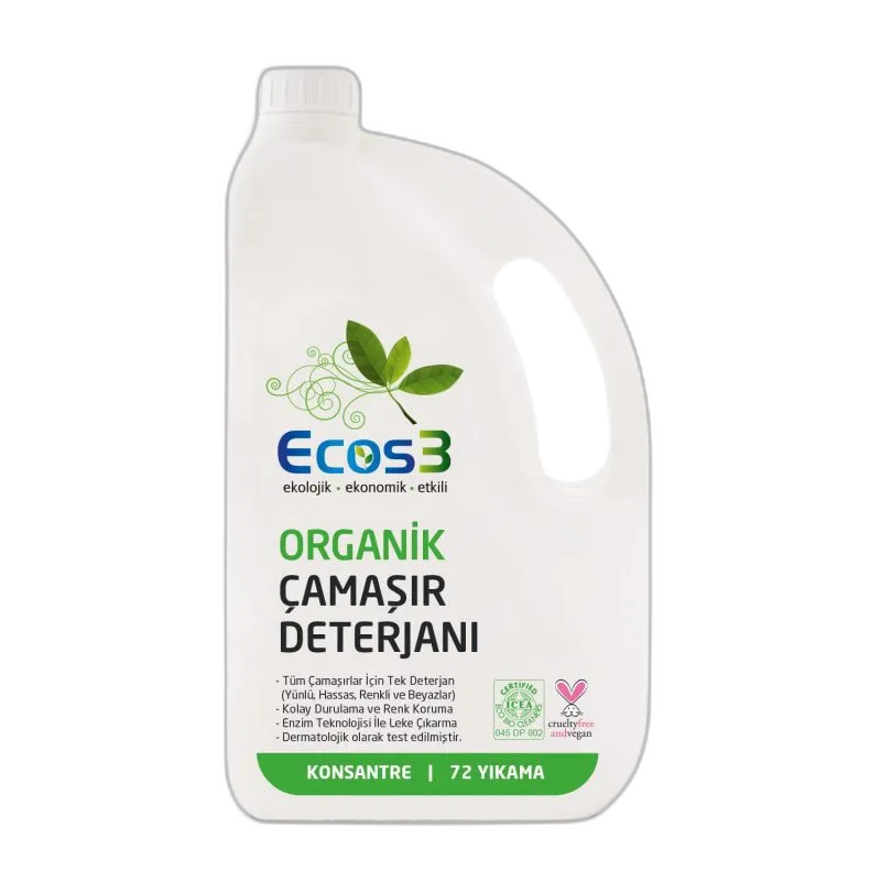 Ecos3 Ultra Konsantre Sıvı Çamaşır Deterjanı 2500 ml