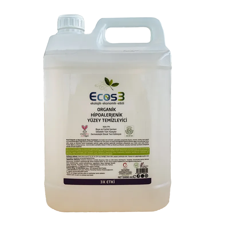 Ecos3 Ekolojik Hipoalerjenik Yüzey Temizleyici 5 LT