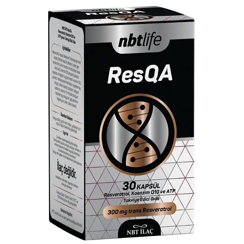 NBT Life ResQa Resveratrol ve Koenzim Q10 30 Kapsül