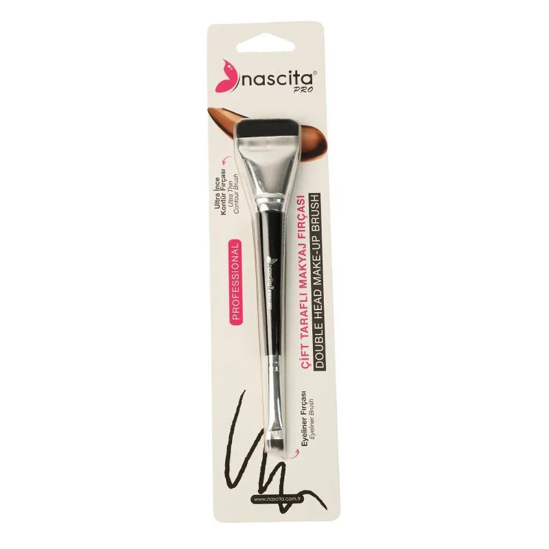 Nascita Çift Taraflı İnce Kontür ve Eyeliner Fırçası 497