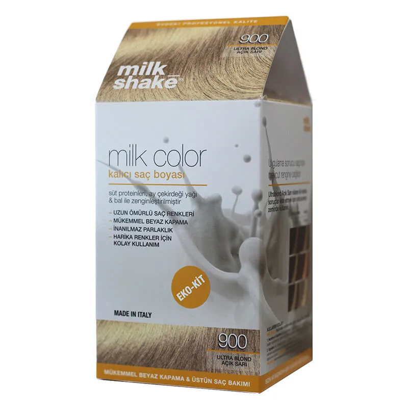 Milk Shake Milk Color Kalıcı Saç Boyası 900 - Ultra Blond Açık Sarı - EKO KİT