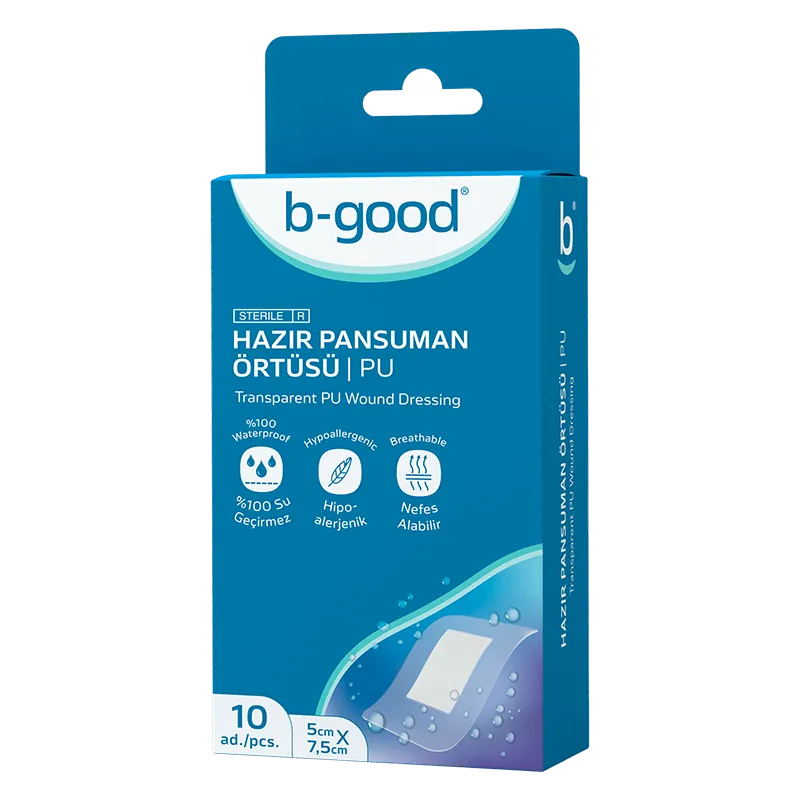 B - Good Hazır Pansuman Örtüsü 5 cm x 7.5 cm 10 Adet