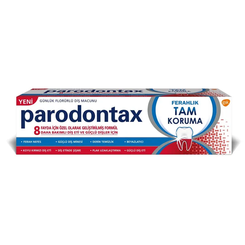 Parodontax Florürlü Diş Macunu Ferahlık Tam Koruma 75 ml