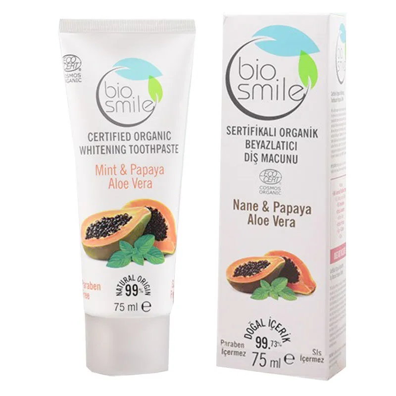 BioSmile Organik Sertifikalı Beyazlatıcı Diş Macunu 75 ml
