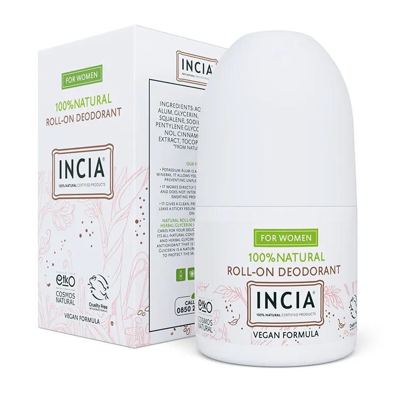 INCIA Doğal Roll-On Deodorant (Kadınlar İçin) 50 ml
