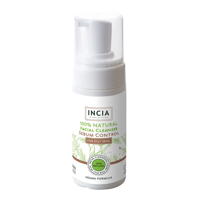 INCIA Yağlı Ciltler İçin Doğal Yüz Temizleyici 125 ml