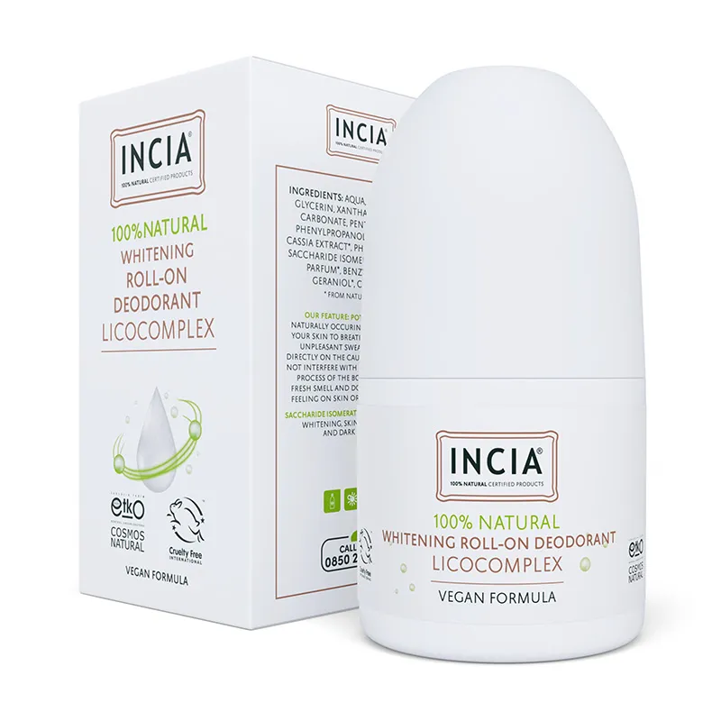 INCIA Beyazlatıcı Doğal Roll-On Deodorant 50 ml