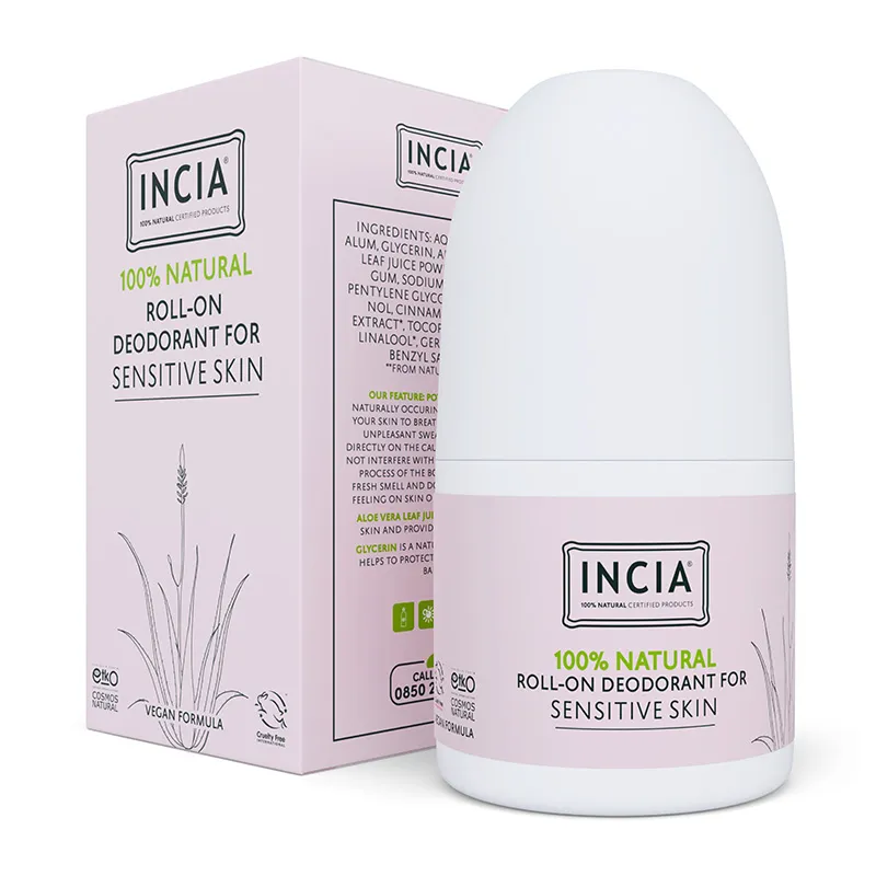 INCIA Hassas Ciltler İçin Doğal Roll-On Deodorant 50 ml