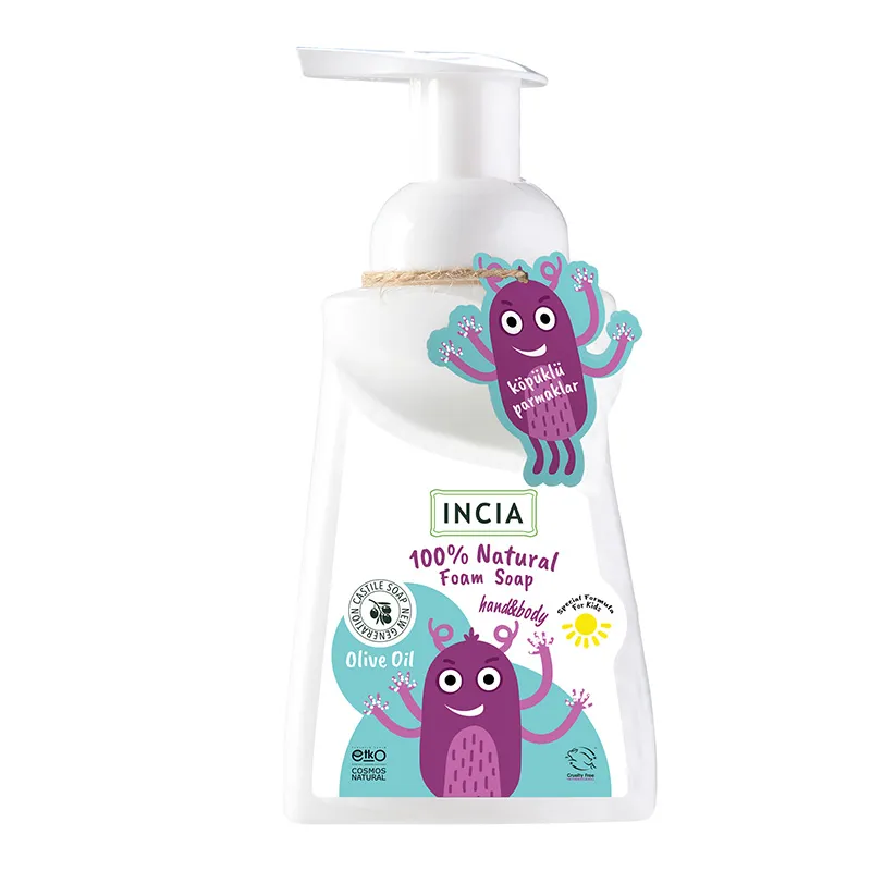 INCIA Çocuklar İçin Zeytinyağlı Doğal Köpük Sabun 200 ml