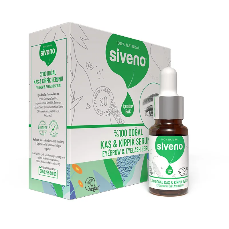 Siveno Kaş ve Kirpik Güçlendirici Doğal Serum 10 ml