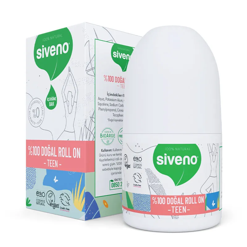 Siveno Doğal Teen Pink Roll-On 50 ml