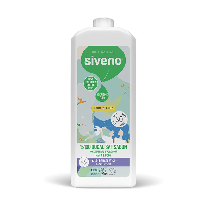 Siveno Lavanta Yağlı Doğal Sıvı Sabun 1L