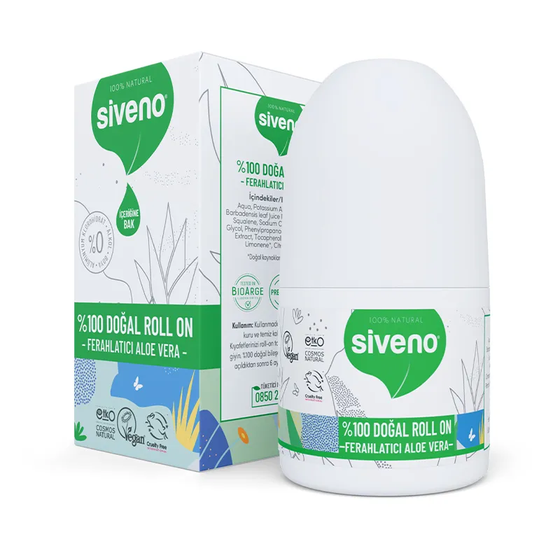Siveno Doğal Ferahlatıcı Aloe Vera Özlü Roll-On 50 ml