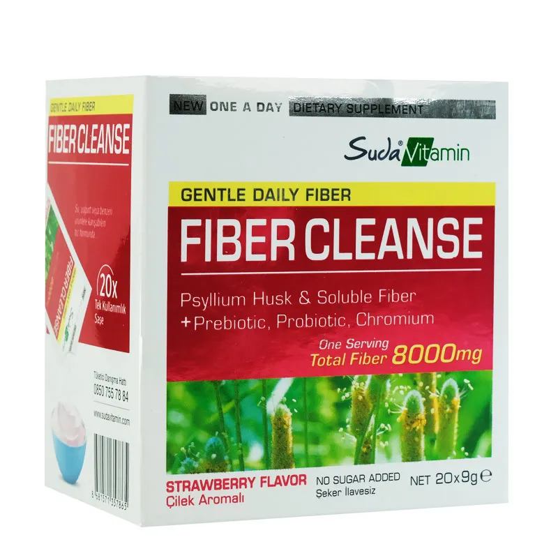 Suda Vitamin Fiber Cleanse Takviye Edici Gıda 20 Saşe