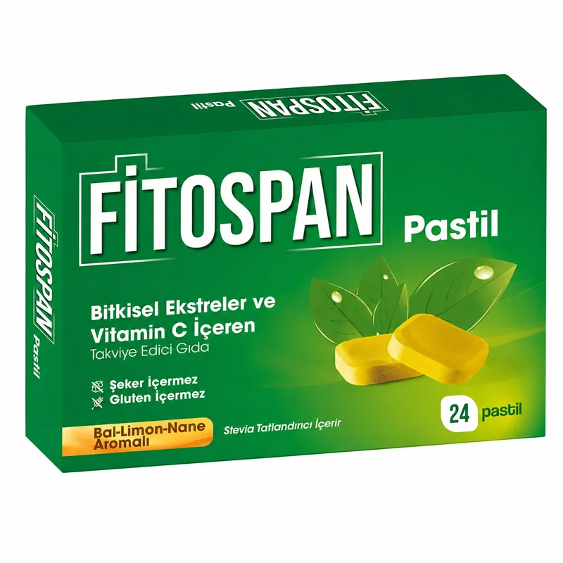 Edis Pharma Fitospan Pastil Takviye Edici Gıda 24 Pastil
