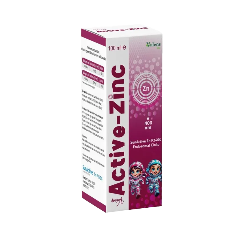 Valens Active Zinc Çinko İçeren Takviye Edici Gıda 100 ml