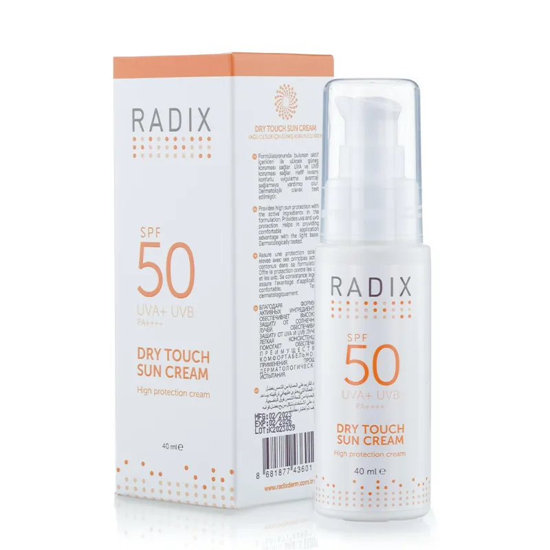Radix Spf50 Dry Touch Sun Cream 40ml